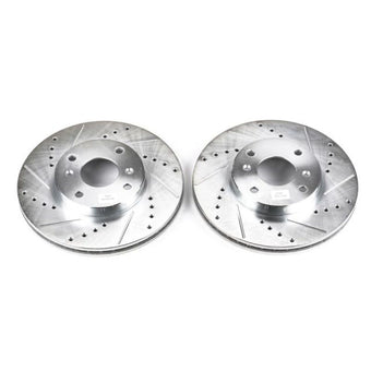 compare product Power Stop 98-99 Acura CL Front Evolution Drilled & Slotted Rotors - Pair