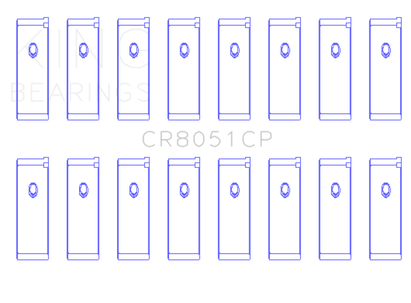 King Engine Bearings Nissan VK56DE / VK56VDS / VK45DE / VK50VE (Size 0.25 Oversized) Rod Bearing Set - My Store