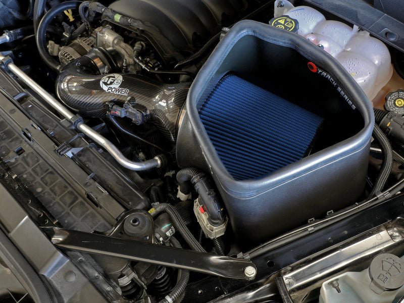 aFe 19 - 20 GM Trucks 5.3L/6.2L Track Series Carbon Fiber Cold Air Intake System With Pro 5R Filters - My Store