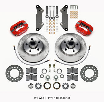 compare product Wilwood Forged Dynalite-M Front Kit 11.88in 1 PC Rotor&Hub Red Cadillac 1957-60