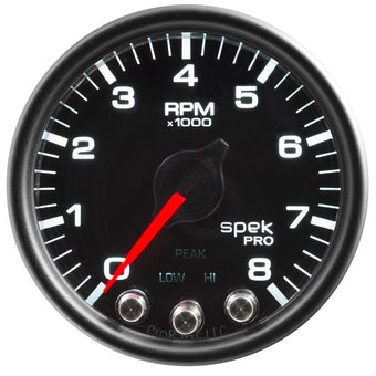 compare product Autometer Spek-Pro Gauge Fuel Press 2 1/16in 30psi Stepper Motor W/Peak & Warn Blk/Blk