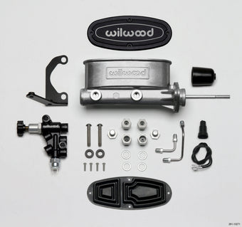 compare product Wilwood HV Tandem M/C Kit w L/H Bracket & Prop Valve - 7/8in Bore-W/Pushrod