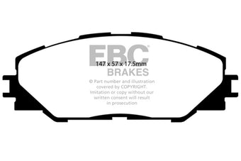 compare product EBC 06-08 Toyota RAV 4 2.4 (3rd Row Seats) Greenstuff Front Brake Pads