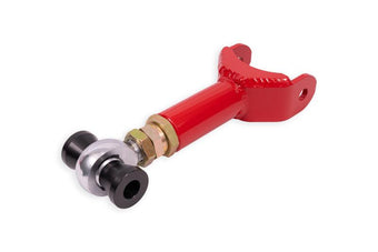 compare product BMR 11-14 Ford Mustang S197 Upper Control Arm DOM On-Car Adj. Rod End - Red