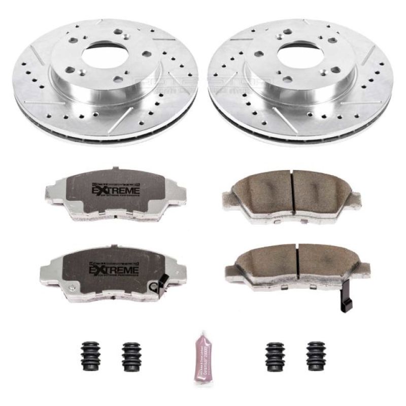 Power Stop 06 - 11 Honda Civic Front Z26 Street Warrior Brake Kit - My Store