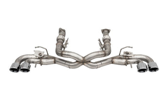 compare product Corsa 2020-2025 Corvette C8 3in Valved Cat-Back 4.5in Pol Quad Tips - Fits Factory NPP Exhaust w/AFM