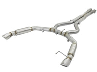 aFe MACHForce XP 3in Aggressive Toned Cat - Back Exhausts w/ Polished Tips 15 - 17 Ford Mustang V6/V8 - My Store