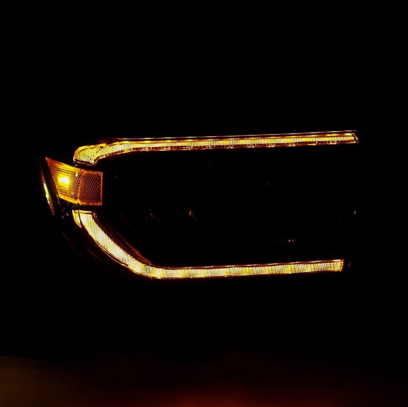AlphaRex 07 - 13 Toyota Tundra NOVA LED Proj Headlights Alpha - Black w/Activ Light/Seq Signal/DRL - My Store