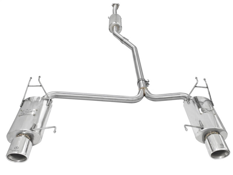 aFe Takeda Exhaust 2.25in to 2in Dia 304SS Cat - Back w/Polished Tips 08 - 12 Honda Accord Coupe V6 3.5L - My Store