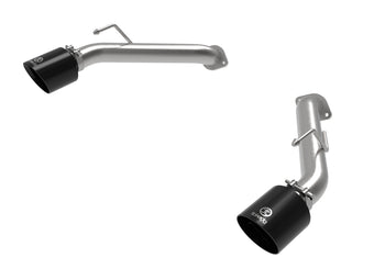 compare product aFe Nissan Z 23-23 V6-3.0L Takeda 2-1/2in 304 SS Axle-Back Exhaust System w/ Black Tips