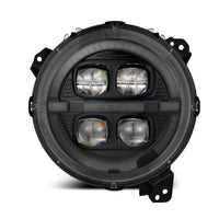 AlphaRex 18 - 23 Jeep Wrangler JL/Gladiator JT LED Proj Headlights Alpha - Blk w/ Activ Light/Seq Signal - My Store