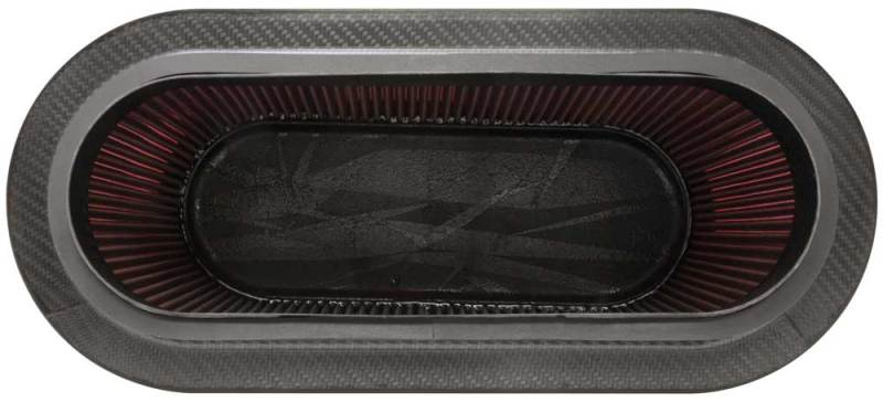 K&N Custom Racing Unique Oval Tapered Filter 17.313in OL B/7.75in OW B/14.625inOL T/6.125inOW T/9in - My Store