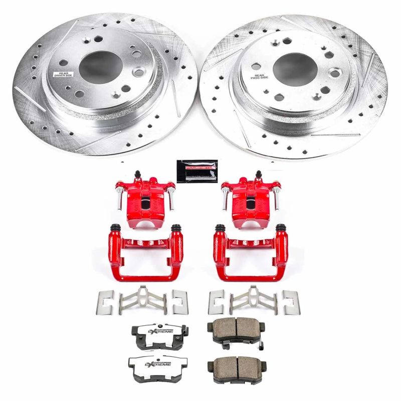 Power Stop 02 - 04 Acura RL Rear Z26 Street Warrior Brake Kit w/Calipers - My Store