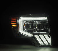 AlphaRex 09 - 14 Ford F - 150 PRO - Series Projector Headlights Plank Style Chrm w/Activ Light/Seq Signal - My Store