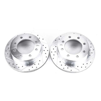 compare product Power Stop 02-06 Chevrolet Avalanche 2500 Rear Evolution Drilled & Slotted Rotors - Pair
