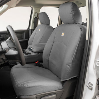 compare product Covercraft 17-22 Ford F250 Carhartt PrecisionFit Custom Front Row Seat Covers - Gravel