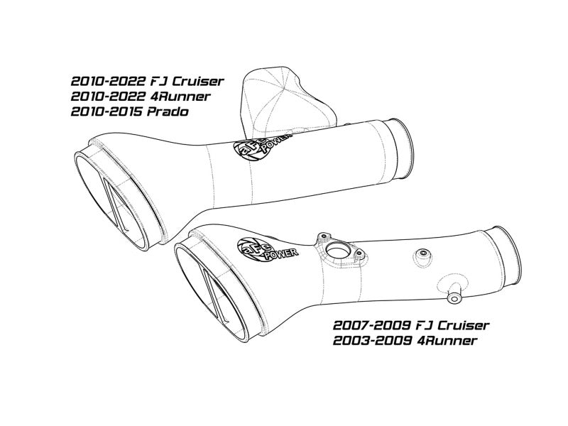 aFe Momentum GT Cold Air Intake System w/ Pro DRY S Filter Toyota FJ Cruiser 07 - 21 V6 - 4.0L - My Store