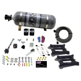 compare product Nitrous Express Dual/4150/Gasoline Nitrous Kit (50-300HP) w/Composite Bottle