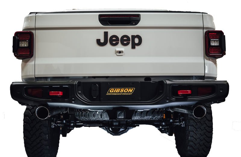 Gibson 20 - 22 Jeep Gladiator JT Rubicon 3.6L 3in/2.5in Cat - Back Dual Split Exhaust - Stainless - My Store