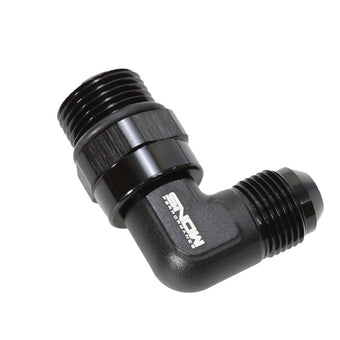 compare product Snow -10 ORB to -8AN 90 Degree Swivel Fitting (Black)