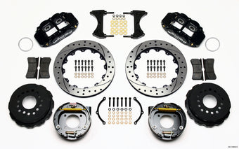 compare product Wilwood Narrow Superlite 4R Rear P-Brk Kit 12.88in Drilled Chevy 12 Bolt-Spec 3.15in Brng Front mt