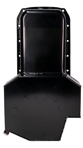compare product Moroso 80-85 Chevy Small Block/Dart (w/2 Pc Seal) Road Race Wet Sump 7qt 7.5in Steel Oil Pan - Black