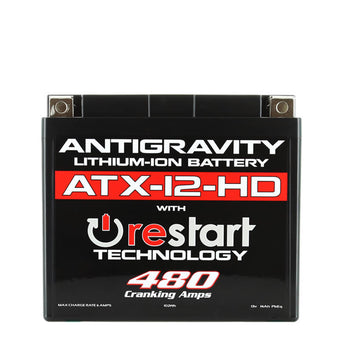compare product Antigravity YTX12 High Power Lithium Battery w/Re-Start