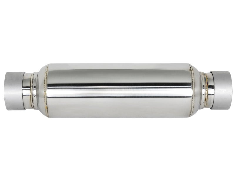 aFe MACH Force - Xp Resonator 2 - 1/2 IN Inlet/Outlet x 4 IN Dia. x 12 IN Body x 15 IN Overall Length - My Store