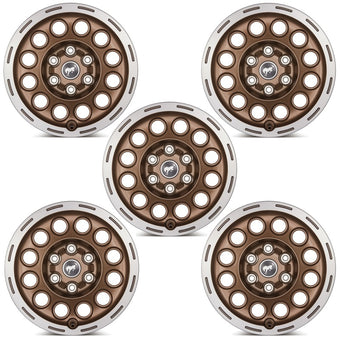 compare product Ford Racing 21-23 Bronco 17x8.0 Wheel Kit -Sinister Bronze