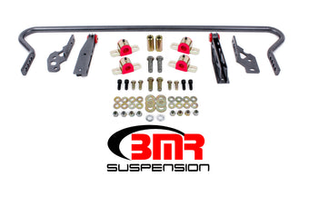 compare product BMR 11-14 S197 Mustang Rear Hollow 25mm Adj. Sway Bar Kit w/ Bushings - Black Hammertone
