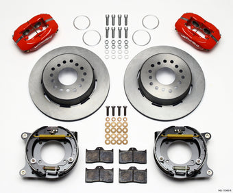 compare product Wilwood Forged Dynalite P/S Park Brake Kit Red 55-57 Chevy 2.34in Offset