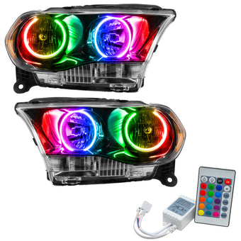 compare product Oracle 11-13 Dodge Durango SMD HL Halogen - Black - ColorSHIFT w/ Simple Controller