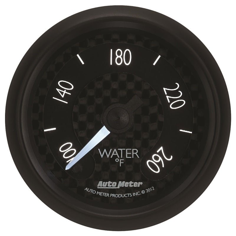 Autometer GT Series 52mm Full Sweep Electronic 100 - 260 Deg F Water Temperature Gauge - My Store
