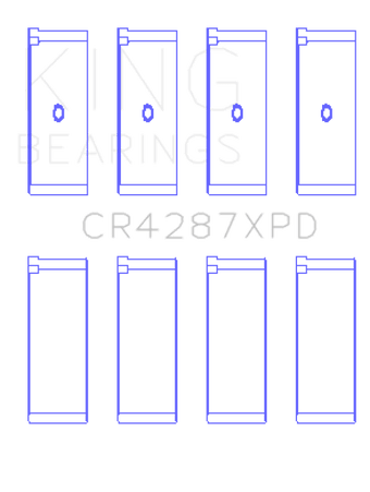 compare product King Honda B18C1/B18C5 16V (Size 0.25mm - Predoweled for Alum Rods) Performance Rod Bearing Set