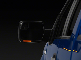 compare product Raxiom 04-14 Ford F-150 Axial Series Sequential Side Mirror LED Turn Signals- Smoked