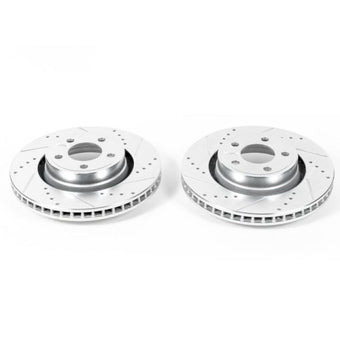 compare product Power Stop 15-19 Ford Mustang Front Evolution Drilled & Slotted Rotors - Pair