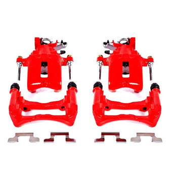 compare product Power Stop 05-14 Ford Mustang Rear Red Calipers w/Brackets - Pair