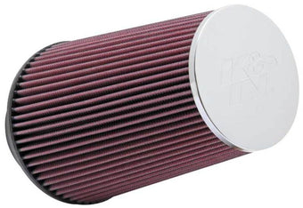 compare product K&N Universal Chrome Filter 3 1/2 inch ID FLG / 6 inch Bottom / 4 1/2 inch CR / 9 inch Length
