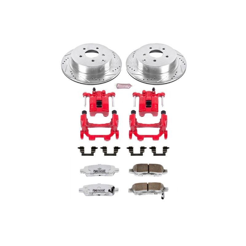 Power Stop 12 - 13 Infiniti M35h Rear Z26 Street Warrior Brake Kit w/Calipers - My Store