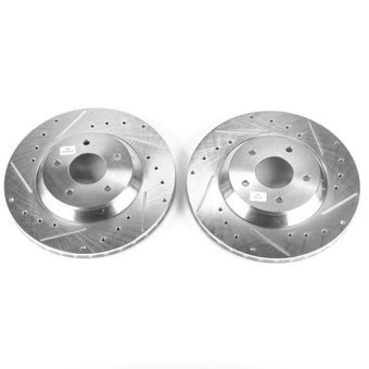 compare product Power Stop 88-96 Chevrolet Corvette Front Evolution Drilled & Slotted Rotors - Pair