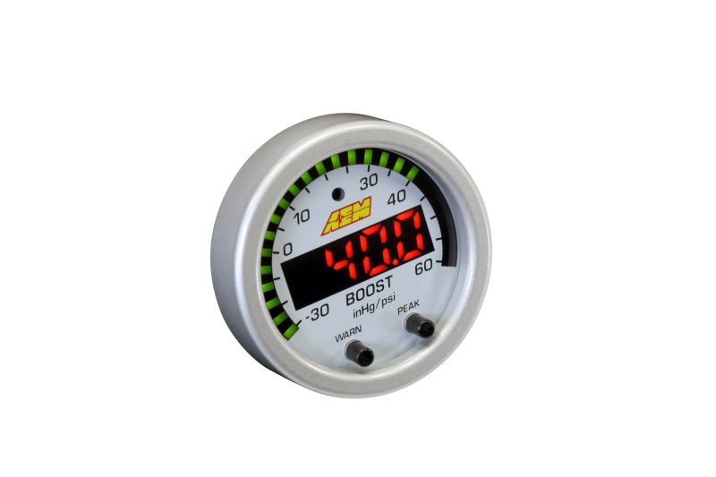 AEM X - Series Boost Pressure - 30inHg 60psi Gauge Kit - My Store
