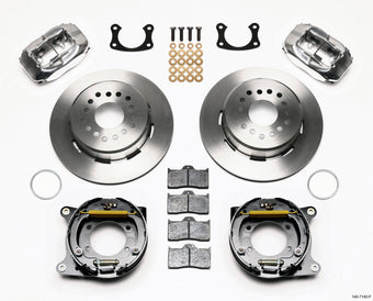 compare product Wilwood Forged Dynalite P/S Park Brake Kit Polished New Big Ford 2.50in Offset