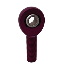 QA1 A Series Endura Rod End - Male/Left Hand - .5in Bore x 5/8 - 18 - Purple Aluminum - My Store