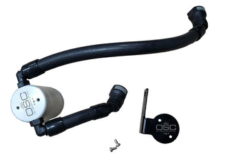compare product J&L 2020-2022 Ford Mustang GT500 Passenger Side Oil Separator 3.0 - Clear Anodized