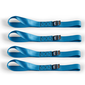 compare product Borne Off-Road Soft Loop Tie-Down Straps (4-Pack) Blue