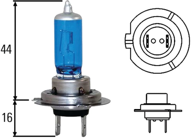 Hella Optilux H7 100W XB Extreme Blue Bulbs (Pair) - My Store