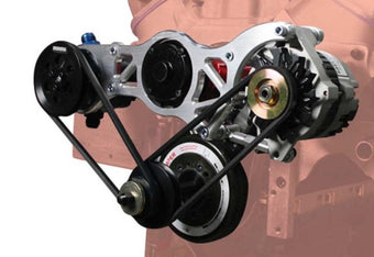 compare product Moroso Chevrolet Big Block Alternator & Vacuum Pump Mount - CSR Water Pump - 130mm Alternator