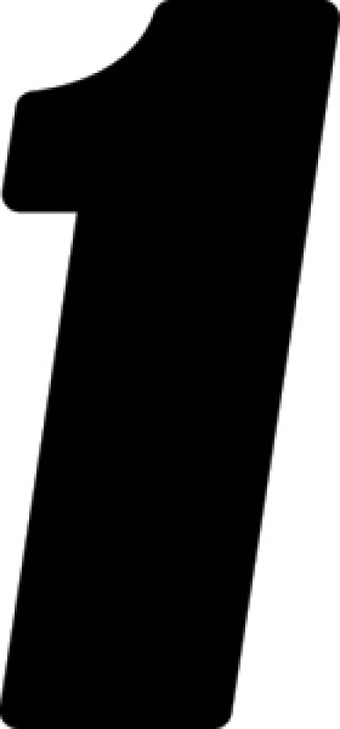 compare product Hardline Dirt Digits 3pk 4 in. - High Gloss Number 1 - Black