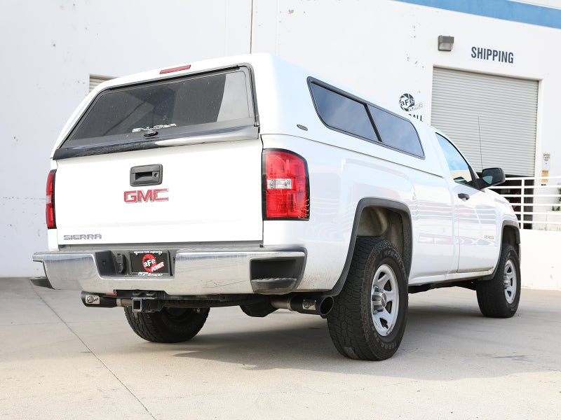 aFe Gemini XV 3in 304 SS Cat - Back Exhaust 09 - 18 GM Trucks V6 - 4.3/V8 - 4.8/5.3L w/ Black Tips - My Store
