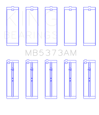 compare product King Engine Bearings Nissan Ga14DE/Ga16DE/Qg18DE (Size +0.25mm) Main Bearing Set